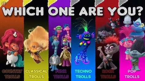 Pick one. Trolls World Tour Characters, Trolls World Tour Fanart, Rock Trolls, Trolls 3, Trolls World Tour, Troll Party, Rescue Bots, Trolls Movie, Dreamworks Trolls