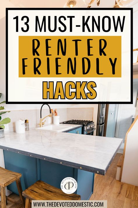 Want to freshen up a boring apartment, but feeling constrained by your lease? I get it, I was once in that position too! But then I learned these 13 renter friendly hacks & transformed EVERY room in my home with ease! I swear, these are the best apartment upgrades you'll ever find - they won't damage your home or cost you a fortune, and they're also super easy to do!!