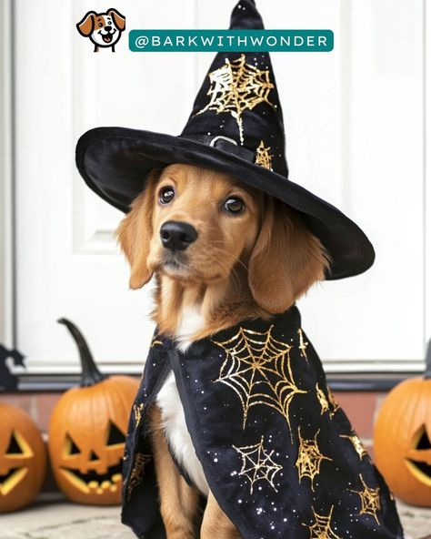 🧙‍♂️🎃 Witches are in season! Let your pup work their magic in the cutest Halloween costumes ever. Ready for a spellbinding look? 🐾🖤✨ #DogHalloween #SpookySeason #WitchyPup #DogCostumes #BarkWithWonder Cutest Halloween Costumes, Dog Witch Costume, Best Dog Halloween Costumes, Witch Dog, Dog Halloween Costume, Fun Halloween Crafts, Food Decor, Cozy Pajamas, Dog Halloween Costumes