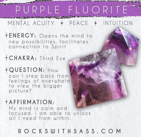 Flourite Meaning, Clearing Energy, Crystal Healing Chart, Crystal Properties, Orgone Energy, Secrets Of The Universe, Magenta Purple, Purple Fluorite, Crystal Therapy