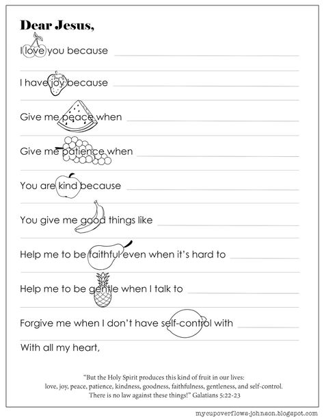 My Cup Overflows: Fruit of the Spirit Prayer Fruits Of The Spirit Worksheet, Bible School Crafts For Kids Ideas, Fruit Of The Spirit Object Lesson, Fruit Of The Spirit Activities For Kids, Fruit Of The Spirit Games For Kids, Fruit Of The Spirit Coloring Pages Free, Fruits Of The Spirit Lessons For Kids, Fruit Of The Spirit Craft For Kids, Fruit Of The Spirit Lessons For Kids