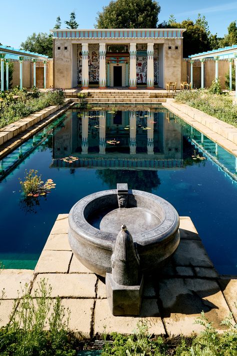 Egyptian Garden Design, Ancient Egyptian Palace, Ancient Egyptian House, Egypt Garden, Egyptian Garden, Egyptian Palace, Egypt House, Ancient Egyptian Temple, Ancient Egypt Architecture