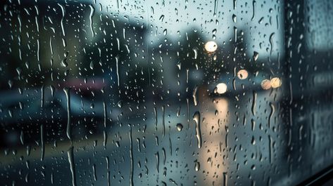 raindrops on a car window during night time or rain#pikbest#Backgrounds Window Desktop Wallpaper, Sea Moodboard, Rain On Window, Rainy Day Wallpaper, Bokeh Texture, Rain Window, City By The Sea, Photography Movies, Music Decor