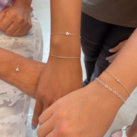 Permanent Jewelry Silver, Silver Permanent Bracelet, Summer Jewelry Silver, Permanent Jewelry Pop Up, Pretty Stacks, Pop Jewelry, Prom Inspo, Permanent Jewelry, Prom 2024