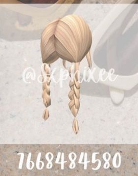 Roblox Bloxburg Hair Codes Blonde, Roblox Bloxburg Brown And Blonde Hair Codes, Bloxburg Braided Hair Codes, Bloxburg Hair Codes Brown Braid, Brown Braid Roblox Code, Roblox Blonde Braid Hair Codes, Blonde Ponytail Bloxburg Code, Braided Blonde Hair, Roblox Karakter