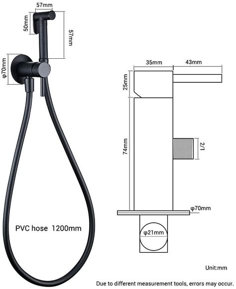 Bidet Sprayer Faucet Set with Hot and Cold Water Brass Wall Mount Handheld Toilet Bidet Attachment Pressure Sprayer Single Handle Bidet Spray Set for Personal Hygiene,Black Stable Interface : Amazon.ca: Tools & Home Improvement Toilet Remodel, Bidet Attachment, Toilet Bidet, Bidet Sprayer, Cap Ferret, Dog Shower, Hotel Bathroom, Bidet Spray, Brass Wall