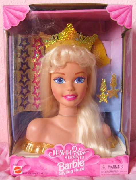 Mattel Barbie Jewel Hair Mermaid Styling Head | - 1995 | Miss_Leonie | Flickr Barbie Styling Head, Barbie Tattoo, Jewel Hair, Mermaid Barbie, Barbie 90s, Toys Art, Barbie Hair, Bratz Doll