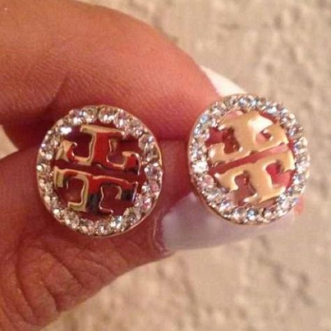 Tory burch studs perf Tony Burch, Wardrobe Necessities, Tori Burch, Beautiful Baubles, Fancy Things, Tory Burch Earrings, Cheap Oakley Sunglasses, Fantasy Closet, Va Va Voom