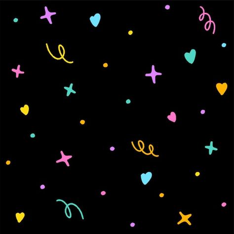 Vector cute abstract confetti sprinkle s... | Premium Vector #Freepik #vector #celebration-pattern #party-pattern #confetti-pattern #illustration-pattern Confetti Design Graphic, Confetti Animation, Sprinkles Design, Confetti Pattern, Portfolio Theme, Heart Rainbow, Party Pattern, Neon Color, Pattern Illustration