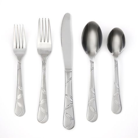 Felicity Sand 30-Piece Flatware Set College Kitchen, Kitchen Objects, Flatware Patterns, Flatware Storage, Glass Ware, Accessories For Home, Registry Items, Stainless Steel Dishwasher, Stainless Steel Flatware