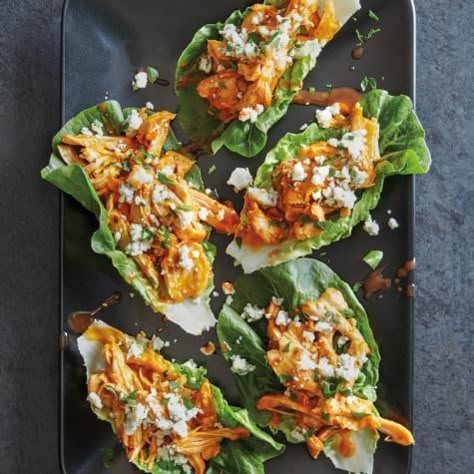 Slow Cooker Buffalo Chicken, Buffalo Chicken Lettuce Wraps, Buffalo Chicken Wings, Hot Pepper Sauce, Chicken Lettuce Wraps, Deep Frying, Most Popular Recipes, Lettuce Wraps, Buffalo Chicken