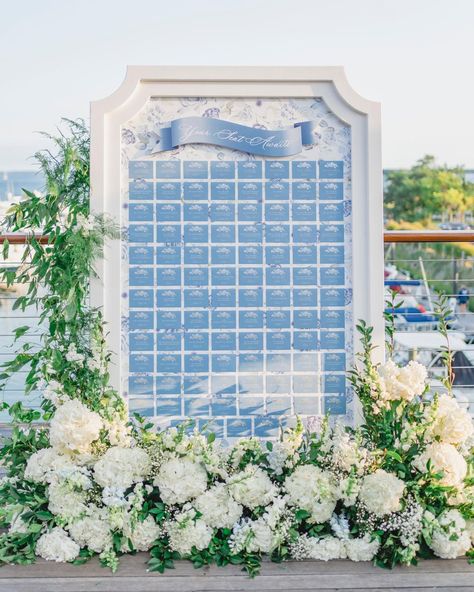 Blue and white wedding theme