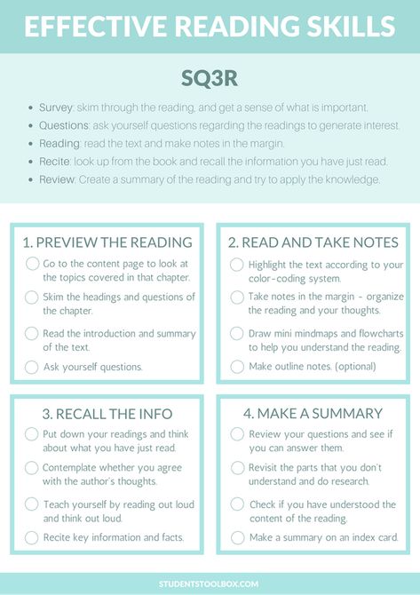 Reading a textbook Note Taking Strategies, Tips For College, Finanse Osobiste, Exam Study Tips, School Middle School, Checklist Printable, Study Techniques, Reading Notes, Reading Tips