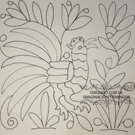 Otomi Embroidery, Hispanic Heritage, Embroidery Art, Embroidery Patterns, Embroidery Designs, Coloring Pages, Quilting, Embroidery, Pattern