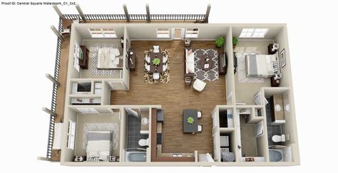 3x2 (1420sqft) 2 Bedroom Apartment Floor Plan, 2 Bedroom Floor Plans, Two Bedroom Apartment, Apartment Floor, Drunk Texts, Apartment Floor Plan, Apartment Floor Plans, Casas The Sims 4, 2 Bedroom House