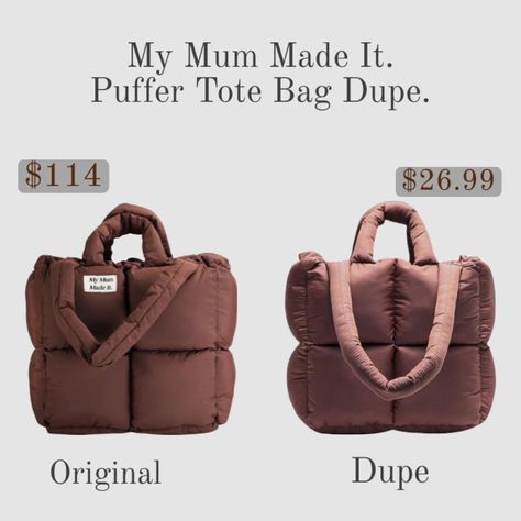 My Mom Made It Bag, Puffer Tote Bag, My Mum Made It, Puffer Bag, It Bag, January 2024, Food Platters, Travel Tote, Amazing Food