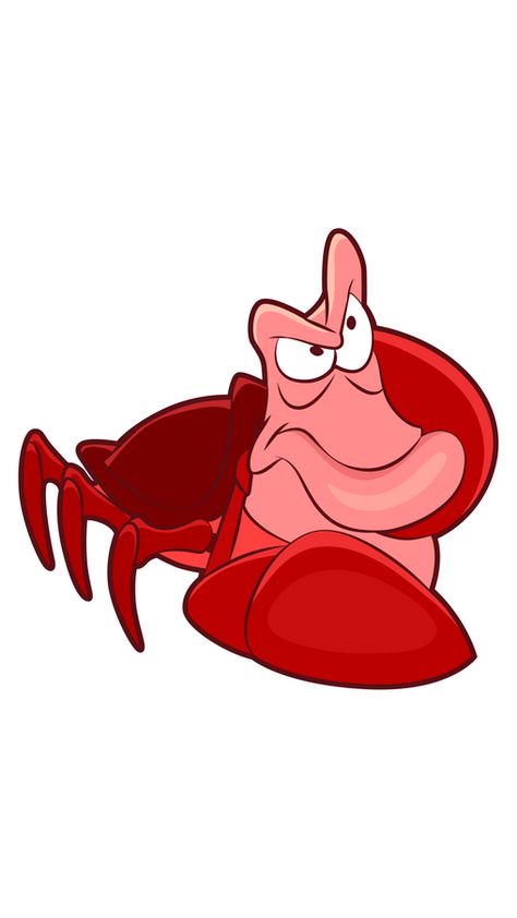 This red Jamaican-accented crab Sebastian is from Disney's animated film The Little Mermaid. He is a carefree and fun-loving character, especially when it comes to his most favorite thing - music. He... Sebastian Little Mermaid, The Little Mermaid Sebastian, Sebastian Disney, Little Mermaid Tattoo, Little Mermaid Characters, Marshmello Wallpapers, Mermaid Sticker, Animated Cartoon Characters, Be Serious