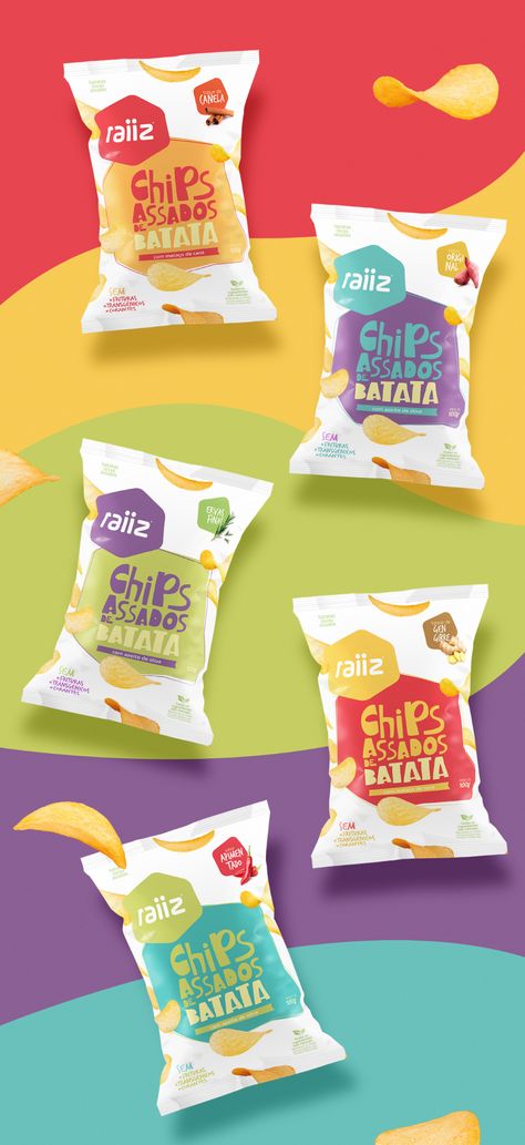 Raiiz // Sweet potato chips on Behance Potato Packaging Design, Chips Branding Design, Potato Chip Packaging, Chip Packaging Design, Chips Packaging Design Creative, Potato Chips Packaging Design, Product Marketing Design, Chips Branding, Potato Packaging