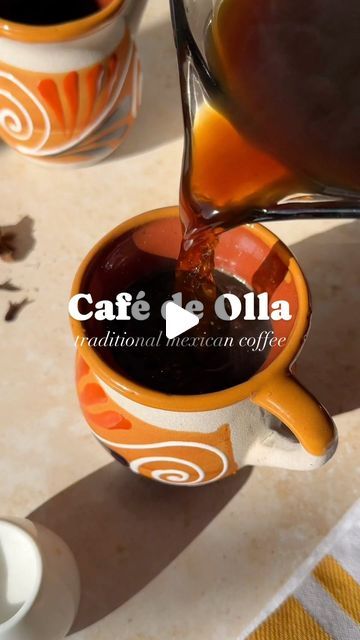 Isabel Orozco-Moore on Instagram: "Café de Olla ✨ This richly spiced Mexican coffee is sweetened with piloncillo and spiced with cinnamon, cloves, and star anise. It’s traditionally brewed in a Mexican clay pot called an olla de barro, but you can use a regular pot if you don’t have one. When it’s ready, use a fine mesh strainer, cheesecloth, or even a nut milk bag to strain out the coffee grounds.  Get the recipe link in my @isabeleats profile or comment CAFE DE OLLA to have it sent your way! …   #cafedeolla #mexicanrecipes #mexicanfood #mexican #mexicanamerican #coffee #mexicancoffee  🎥: @thisisavocado_" Mexican Clay Pots, Mexican Folk Art Decor, Mexican Coffee, Nut Milk Bag, Bagged Milk, Fine Mesh Strainer, Coffee Carts, Mesh Strainer, Nut Milk