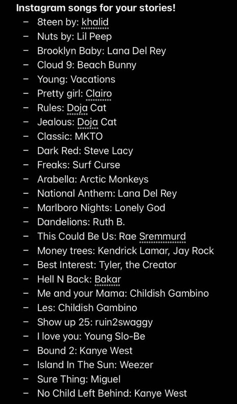 Songs To Post Your Bff To On Insta, Ig Songs Stories, Instagram Songs Story Ideas, Girlboss Instagram Bio, Songs To Add To Your Insta Story, Songs To Instagram Story, Song For Ig Stories, Birthday Songs Instagram Story Ideas, Music For Your Insta Story