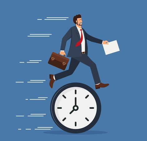 Race Against Time, Business Vector Illustration, Psd Icon, Vector Photo, Pocket Watch, Premium Vector, Graphic Resources, Vector Illustration