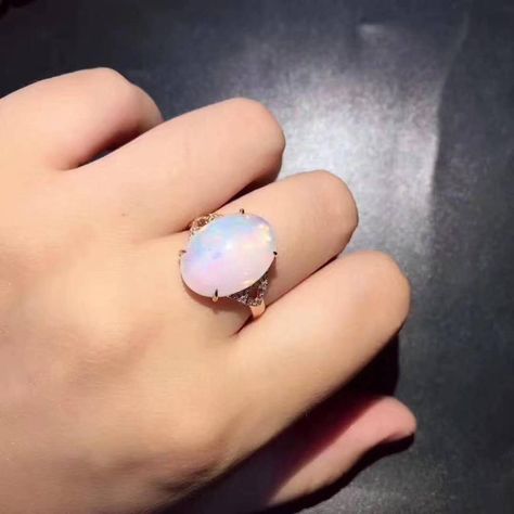 Natural Real OPal Stone Ring European Fashion Woman Man Party Wedding Gift Opal 925 Sterling Silver Wedding Ring Luxury, Colors Chart, Opal Stone Ring, Victorian Ring, Emerald Ring Gold, Platinum Rose Gold, Ring Opal, Cuff Ring, Fire Opal Ring