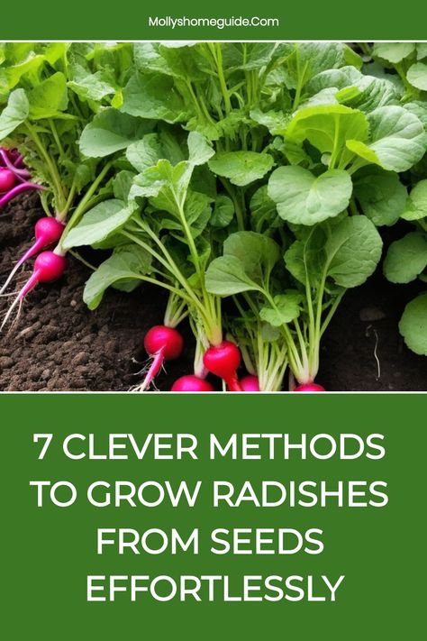 Discover the simple pleasure of growing your own radishes from seeds with our easy step-by-step guide on how to grow radishes at home. From selecting the right seeds to caring for your radish plants, we have all the tips you need to create a bountiful harvest in your garden or containers. Whether you're a seasoned gardener or new to planting, this complete tutorial will help you cultivate vibrant and crunchy radishes that are perfect for fresh salads, garnishes, and snacking. Grow Radishes, Growing Radishes, Flea Beetles, Bountiful Harvest, Radishes, Fresh Salads, Grow Your Own, Planting Seeds, Simple Pleasures