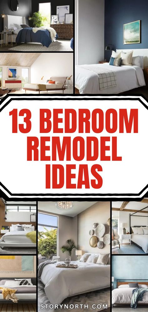 Save this pin for inspiring and modern bedroom makeover ideas! Elevate your space with these innovative design concepts. #BedroomRemodel #HomeDecorIdeas #ModernAesthetic Home Bedroom Refresh Ideas, Modern Bedroom Makeover, Bedroom 90s, Bedroom Makeover Before And After, Bedroom Makeover Diy, Bedroom Remodel Ideas, Bedroom Makeover Ideas, Bedroom Updates, Adult Bedroom