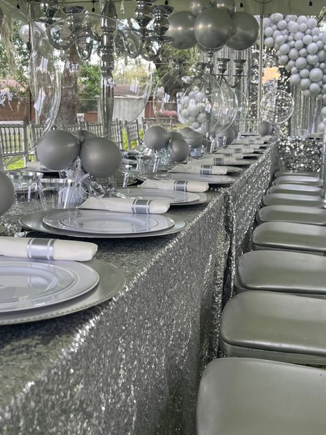 Dinner Party, Lace, Silver, White, Quick Saves