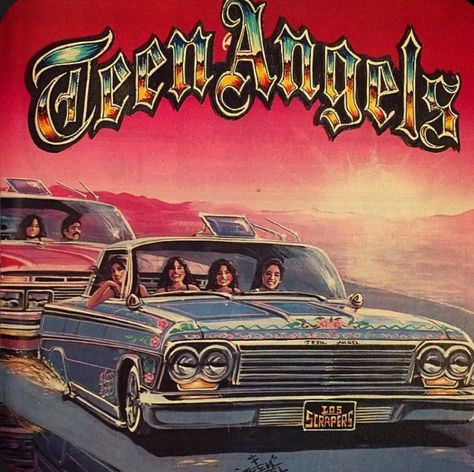 Teen Angels, Chicano Love, Mexican Culture Art, Chicana Style, Cholo Art, Lowrider Art, Chicano Drawings, 8bit Art, Hip Hop Art