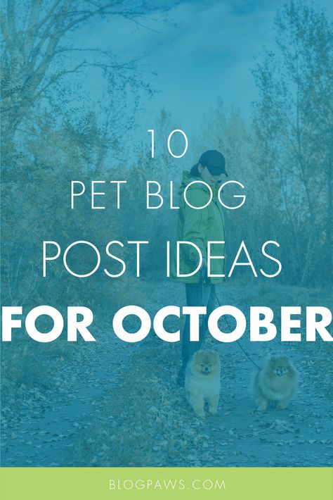 October pet blog idea content starters to help with blog posts and influencer content! Dog Ig Post Ideas, Pet Content Ideas, Halloween Blog Post Ideas, Dog Blog Post Ideas, Dog Hashtags Instagram, Pet Blog Post Ideas, Spoiled Puppy, Welcome October, Dogs Instagram