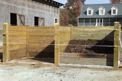 Horse Manure Compost Bin, Composting Manure, Manure Compost Bin, Horse Manure Management, Compost Area, Pasture Management, Manure Composting, Manure Management, Horse Paddock