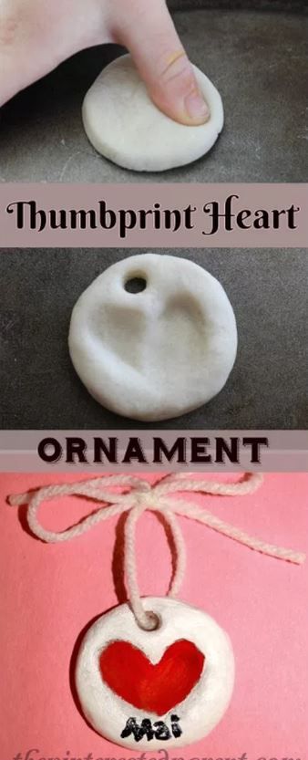 10 makkelijke moederdagknutsels voor dreumes en peuter Salt Dough Clay, Thumbprint Heart, Pinterest Valentines, Dough Clay, Valentine's Day Crafts For Kids, Preschool Valentines, Valentine Crafts For Kids, Mothers Day Crafts For Kids, Salt Dough