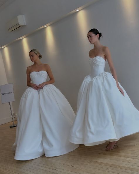 From sleek silhouettes, to bridal minis, to intricate details @_senstudio was every bride’s dream! 💭 🤍 #nybfw #fashionweek #bridalfashion #bridalfashionweek #bridalstyle #justengaged #bride #bridetobe #weddingdress Just Engaged, Bridal Fashion Week, Intricate Details, Bridal Style, Fashion Week, Wedding Dresses, Sleek, Dresses, Quick Saves