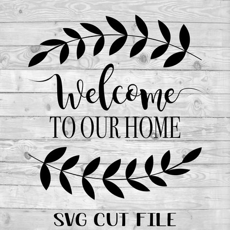 Excited to share this item from my #etsy shop: Welcome to Our Home svg | files for cricut | Welcome Sign | Laurel wreath svg | Welcome SVG | vector design Welcome To Our Home Svg Free, Free Welcome Svg Files For Cricut, Welcome Aesthetic, Svg Stickers, Free Cricut Images, Aesthetic Svg, Free Fonts For Cricut, Freebie Svg, Cricut Svg Files Free