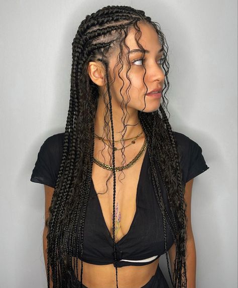 Braid For Big Forehead, Hair Styels, Cool Hairstyles For Girls, Wine Hair, G Hair, Cute Box Braids Hairstyles, Protective Hairstyles Braids, Hair Twist Styles, Hairdos For Curly Hair