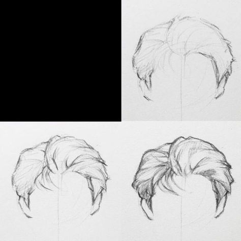 Men Drawing Hair, Guy Hair Reference Drawing, How To Draw A Face Male, Male Faces Drawings, Semi Realistic Drawing Male, Male Hair Sketch, How To Draw A Male Face, How To Draw Male Face, Male Face Drawing Reference