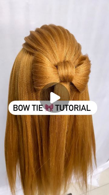 Bowtie Hairstyle, Bow Tie Hair Hairstyles, Advance Hairstyles, Bow Tie Tutorial, Bow Tie Hair, Bow Hairstyle, Indian Bridal Hairstyles, Bridal Hairstyles, Hair Transformation