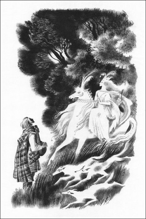 Scottish folk tales and legends. Illustrator N. Goltz, 2012. Nika Goltz, Tam Lin, Fairytale Illustration, Fairytale Art, Folk Tales, Childrens Illustrations, 인물 사진, Book Illustrations, Children's Book Illustration