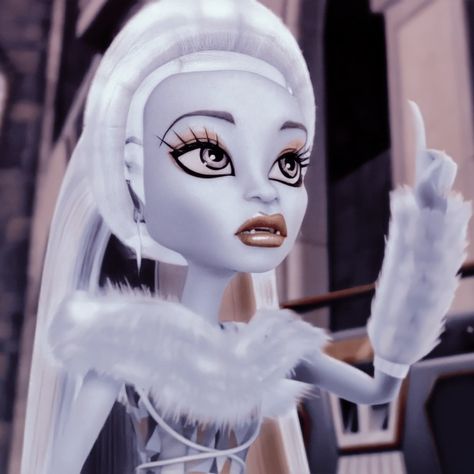 𝖺𝖻𝖻𝖾𝗒 𝗂𝖼𝗈𝗇 Abbey Bominable Icon, Abbey Bominable Aesthetic, Abbey Monster High, Abby Bominable, Monster High Abbey Bominable, Monster High Aesthetic, Monster High Icon, Monster High Makeup, Monster High Abbey