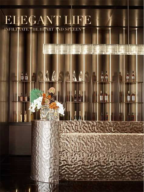 Bar Back, Luxury Bar, Reception Desks, Counter Design, Jw Marriott, Bar Interior, Bar Seating, Bar Areas, Bar Area