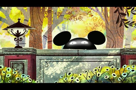 Stalker Mickey Mouse! Fine I'll Do It Myself, Oswald And Mickey, Background Painting, Disney Vintage, Environment Art, A Mouse, Do It, Fan Art, Disney