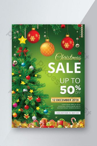 December Sales Flyer, Christmas Sale Design, Christmas Powerpoint Template, Sales Flyer, Stock Design, Christmas Flyer, Watercolor Sky, Merry Christmas Images, Greeting Card Illustration