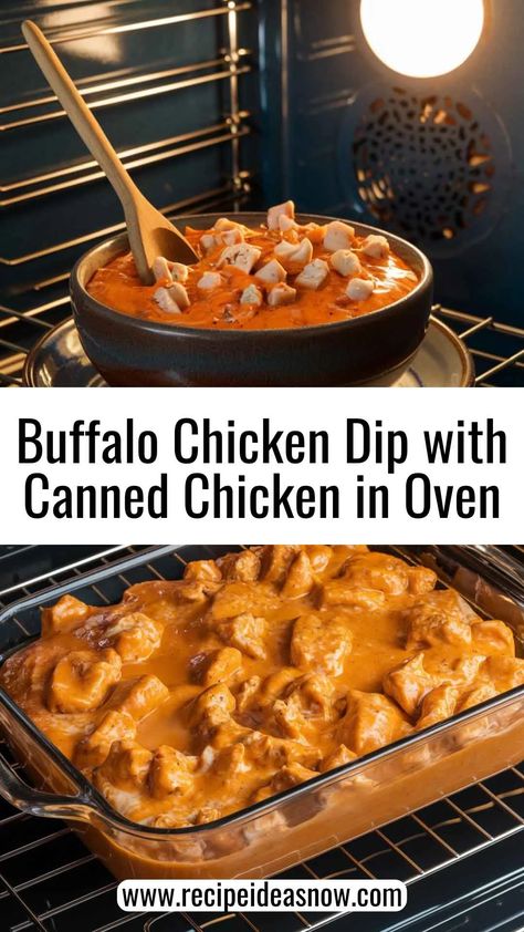 Easy buffalo chicken dip with canned chicken in oven Buffalo Chicken Dip Oven Easy, Chicken Dip With Canned Chicken, Dip With Canned Chicken, Simple Buffalo Chicken Dip, Using Canned Chicken, Chicken In Oven, Easy Buffalo Chicken Dip, Snack Quick, Chicken In The Oven