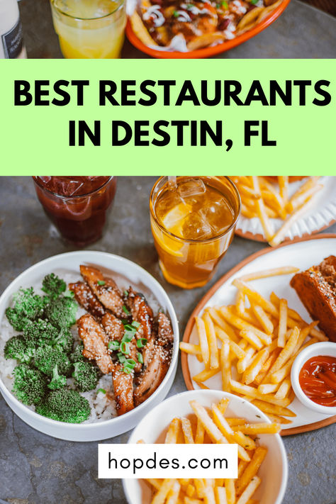 Best Restaurants in Destin, FL: These top-notch dining establishments provide not just scrumptious meals but also offer stunning views of Destin's beautiful beach sceneries. Destin Restaurants Best, Beach Sceneries, Destin Restaurants, Food Spot, Best Dining, Best Restaurants, Stunning View, Amazing Food, Dining Experiences