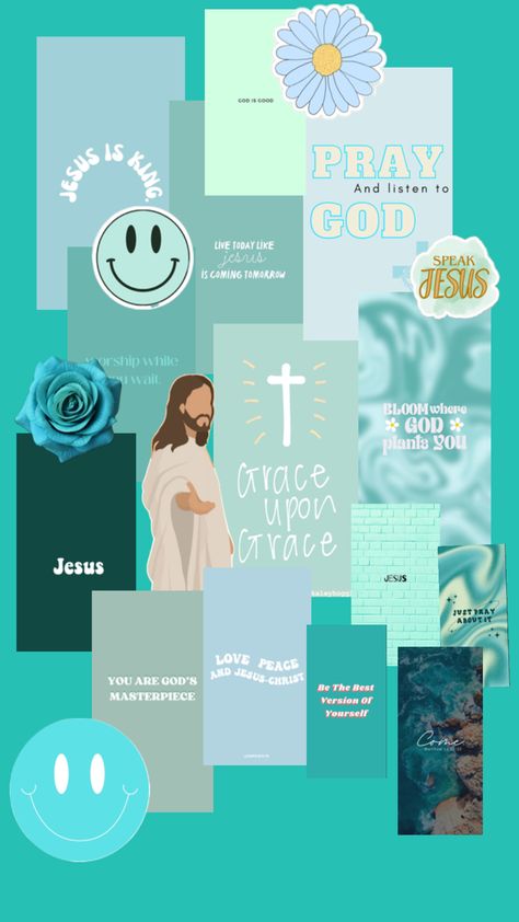 Cute Jesus Wallpaper, Wallpaper Teal, Christian Quotes Wallpaper, Cute Summer Wallpapers, Bible Quotes Wallpaper, Jesus Wallpaper, Just Pray, Summer Wallpaper, Christian Quotes Inspirational