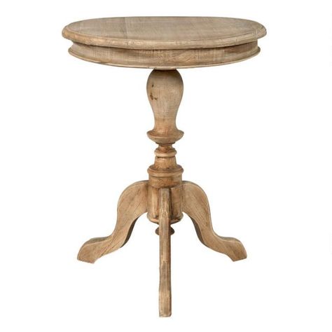 $ Pedestal Side Table, Round Accent Table, Wood Accent Table, Unique Coffee Table, Wood Pedestal, Side And End Tables, End Tables With Storage, Round Side Table, Pedestal Table