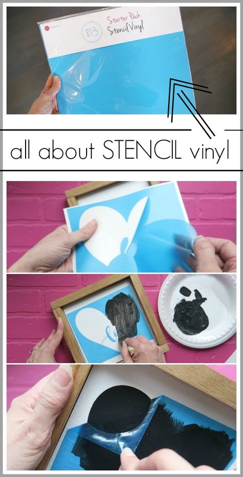 Stencil Vinyl, what it is and how to use it - Sugar Bee Crafts Inkscape Tutorials, Stencils For Wood Signs, Cricut Stencils, Stencil Vinyl, Cricut Air, Silhouette Tutorials, Cricut Tips, Vinyl Gifts, Mason Jar Crafts Diy