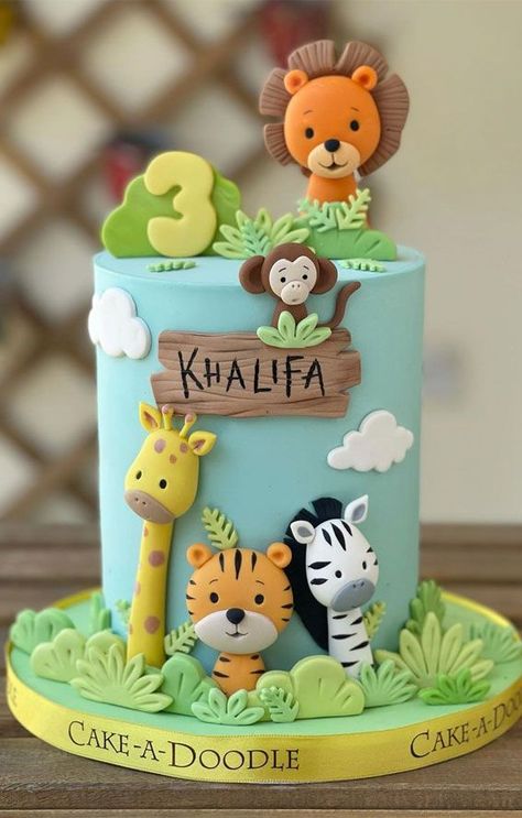 43 Cute Cake Decorating For Your Next Celebration : Zoo Birthday Cake for 3rd Birthday in 2022 | Safari birthday cakes, Zoo theme birthday cake, Boys first birthday cake Zoo Theme Birthday Cake, Zoo Birthday Cake, Zoo Theme Birthday, Kue Fondant, Jungle Birthday Cakes, Zoo Cake, Jungle Theme Cakes, Boys First Birthday Cake, Boys 1st Birthday Cake