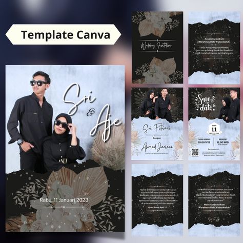 Undangan Pernikahan Aesthetic, Pernikahan Aesthetic, Template Undangan, Undangan Digital, Template Video, Digital Invitations Wedding, Invitation Video, Wedding Invitation Video, Portrait Design